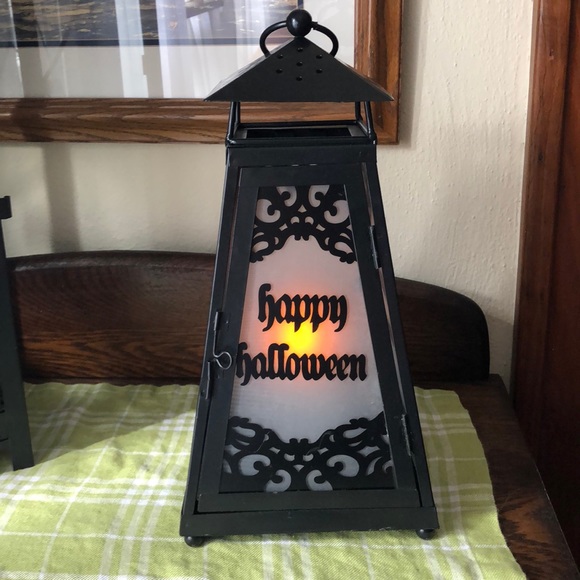 Other - Spooky Happy Halloween Lantern with battery candle